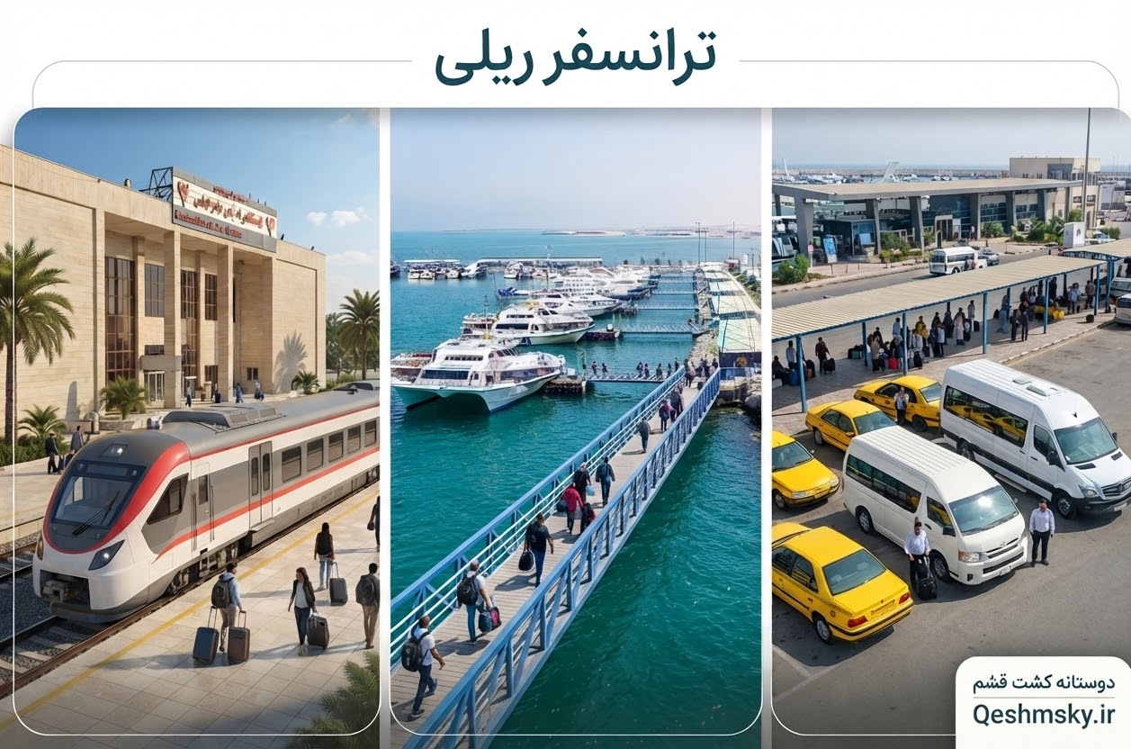 ترانسفر ریلی راه‌آهن بندرعباس به جزیره قشم